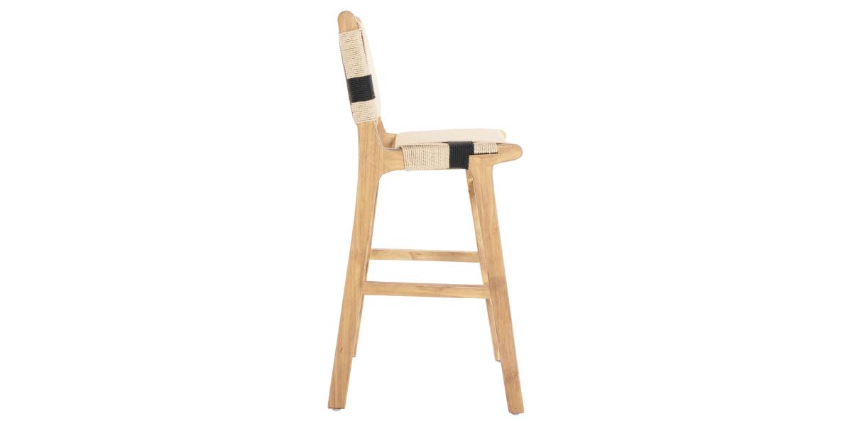 ΣΚΑΜΠΟ ΜΕΣΑΙΟΥ ΥΨΟΥΣ HM9325.01 RUBBERWOOD & ΣΧΟΙΝΙ-ΦΥΣΙΚΟ RUSTIC 45x46x95Υεκ.