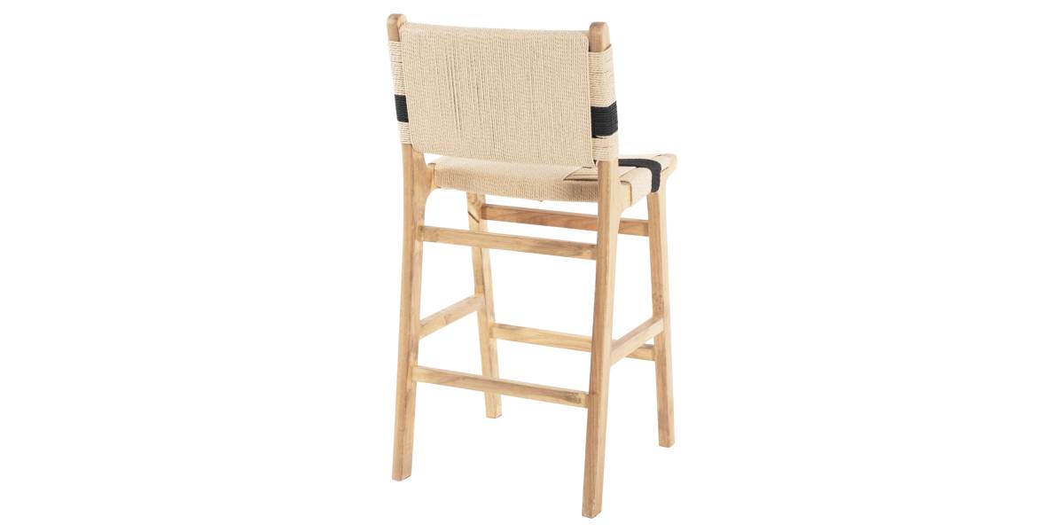 ΣΚΑΜΠΟ ΜΕΣΑΙΟΥ ΥΨΟΥΣ HM9325.01 RUBBERWOOD & ΣΧΟΙΝΙ-ΦΥΣΙΚΟ RUSTIC 45x46x95Υεκ.