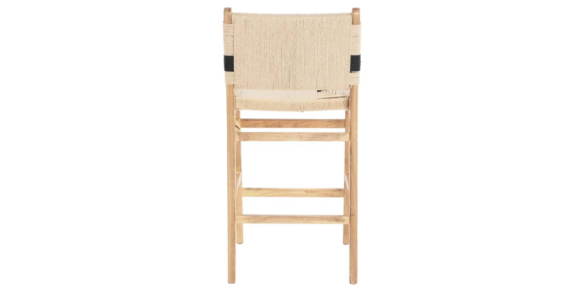ΣΚΑΜΠΟ ΜΕΣΑΙΟΥ ΥΨΟΥΣ HM9325.01 RUBBERWOOD & ΣΧΟΙΝΙ-ΦΥΣΙΚΟ RUSTIC 45x46x95Υεκ.