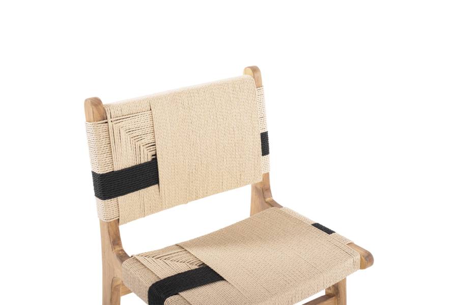 ΣΚΑΜΠΟ ΜΕΣΑΙΟΥ ΥΨΟΥΣ HM9325.01 RUBBERWOOD & ΣΧΟΙΝΙ-ΦΥΣΙΚΟ RUSTIC 45x46x95Υεκ.