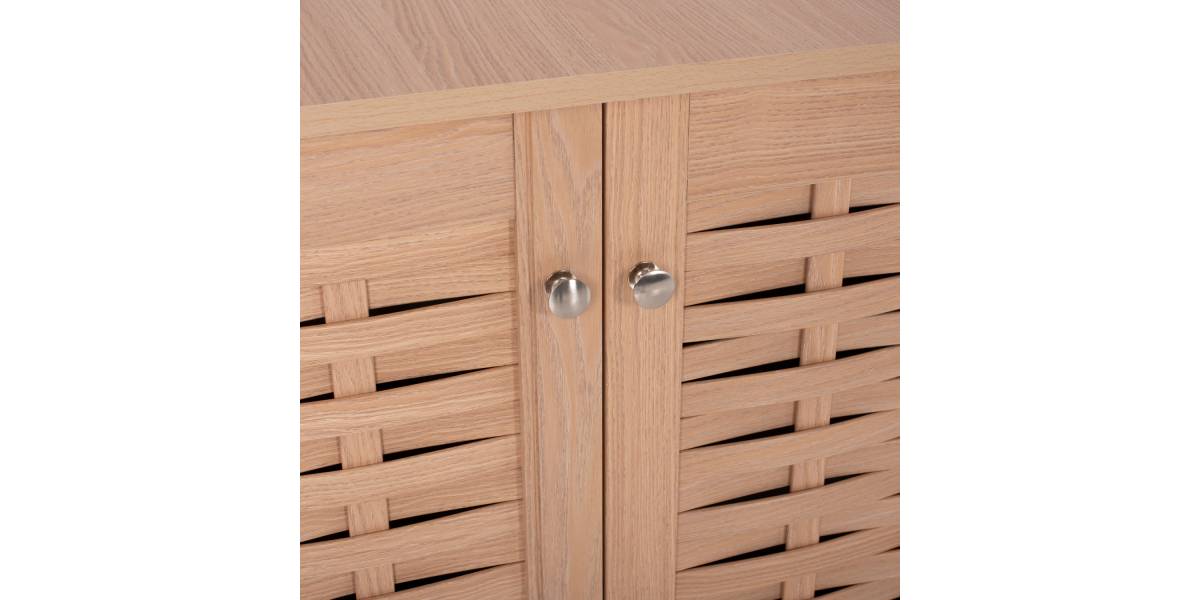 ΠΑΠΟΥΤΣΟΘΗΚΗ-ΝΤΟΥΛΑΠΙ CASSIOPE HM2208.09 ΜΕΛΑΜΙΝΗ ΣΕ ΧΡΩΜΑ ΦΥΣΙΚΟ 77Χ34Χ63.5Yεκ.