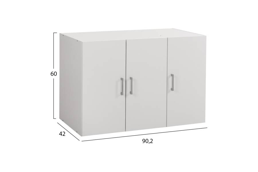 ΠΑΤΑΡΙ 3ΦΥΛΛΗΣ ΝΤΟΥΛΑΠΑΣ ΜΕΛΑΜΙΝΗΣ ALIVIA HM351.05 ΣΕ ΧΡΩΜΑ ΛΕΥΚΟ 90,2x42x60Yεκ.