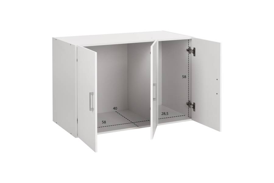 ΠΑΤΑΡΙ 3ΦΥΛΛΗΣ ΝΤΟΥΛΑΠΑΣ ΜΕΛΑΜΙΝΗΣ ALIVIA HM351.05 ΣΕ ΧΡΩΜΑ ΛΕΥΚΟ 90,2x42x60Yεκ.