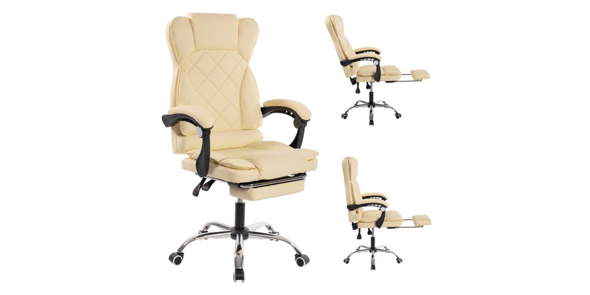 ΚΑΡΕΚΛΑ ΓΡΑΦΕΙΟΥ ΜΕ ΥΠΟΠΟΔΙΟ HM1184.02 ΕΚΡΟΥ PU 63x65x117Y εκ.