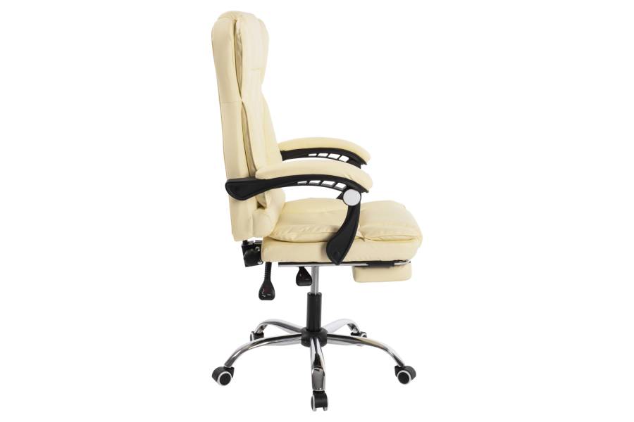 ΚΑΡΕΚΛΑ ΓΡΑΦΕΙΟΥ ΜΕ ΥΠΟΠΟΔΙΟ HM1184.02 ΕΚΡΟΥ PU 63x65x117Y εκ.