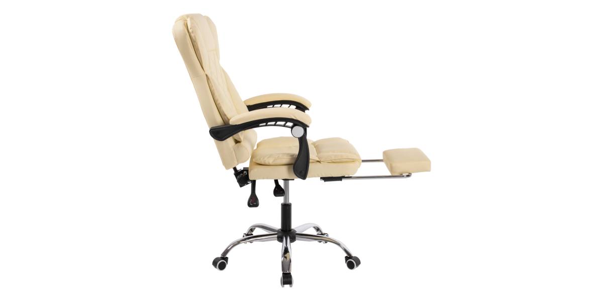 ΚΑΡΕΚΛΑ ΓΡΑΦΕΙΟΥ ΜΕ ΥΠΟΠΟΔΙΟ HM1184.02 ΕΚΡΟΥ PU 63x65x117Y εκ.