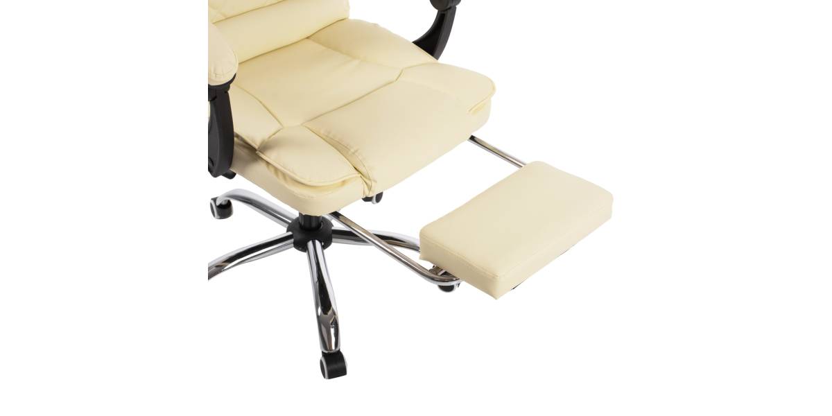 ΚΑΡΕΚΛΑ ΓΡΑΦΕΙΟΥ ΜΕ ΥΠΟΠΟΔΙΟ HM1184.02 ΕΚΡΟΥ PU 63x65x117Y εκ.