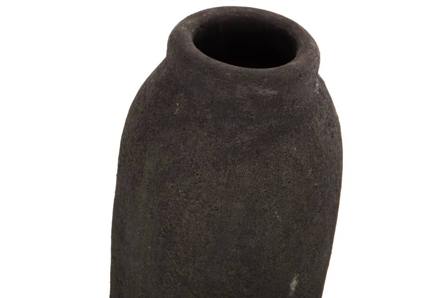 ΔΙΑΚΟΣΜΗΤΙΚA ΒΑΖA ΑΠΟ TERRACOTTA ΑΝΘΡΑΚΙ HM7711.11 Φ12Χ22Υ εκ