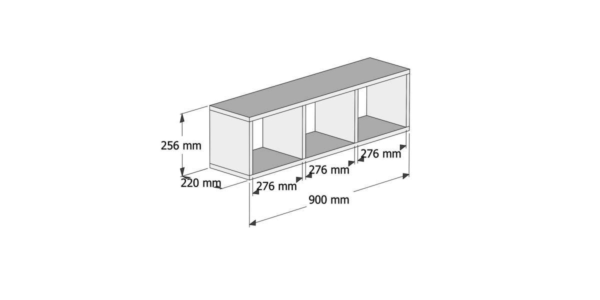ΡΑΦΙΕΡΑ ΤΟΙΧΟΥ ΜΕΛΑΜΙΝΗΣ ΛΕΥΚΗ HM9228.11 90x22x25,6Υ εκ.