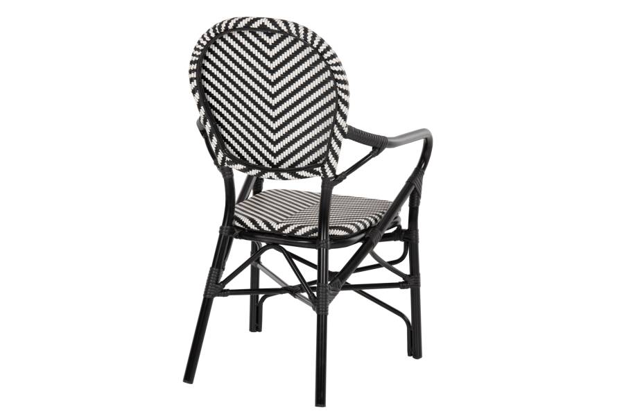 ΠΟΛΥΘΡΟΝΑ ΑΛΟΥΜΙΝΙΟΥ ΜΕ TEXTLINE ΜΑΥΡΟ-ΛΕΥΚΟ HM5928.01 56x59x94,5Yεκ.