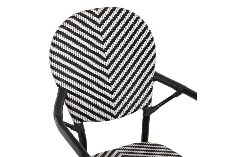 ΠΟΛΥΘΡΟΝΑ ΑΛΟΥΜΙΝΙΟΥ ΜΕ TEXTLINE ΜΑΥΡΟ-ΛΕΥΚΟ HM5928.01 56x59x94,5Yεκ.