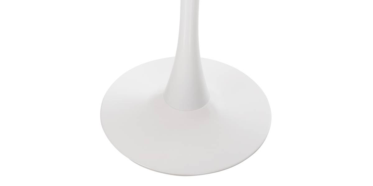 ΤΡΑΠΕΖΙ ΤΡΑΠΕΖΑΡΙΑΣ ROLLO HM9421.01 ΣΤΡΟΓΓΥΛΟ WHITE MARBLE Φ90x74Y εκ.