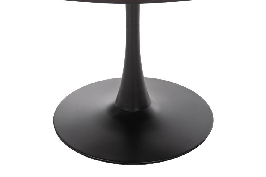 ΤΡΑΠΕΖΙ ΤΡΑΠΕΖΑΡΙΑΣ ROLLO HM9421.02 ΣΤΡΟΓΓΥΛΟ BLACK MARBLE Φ90x74 εκ.