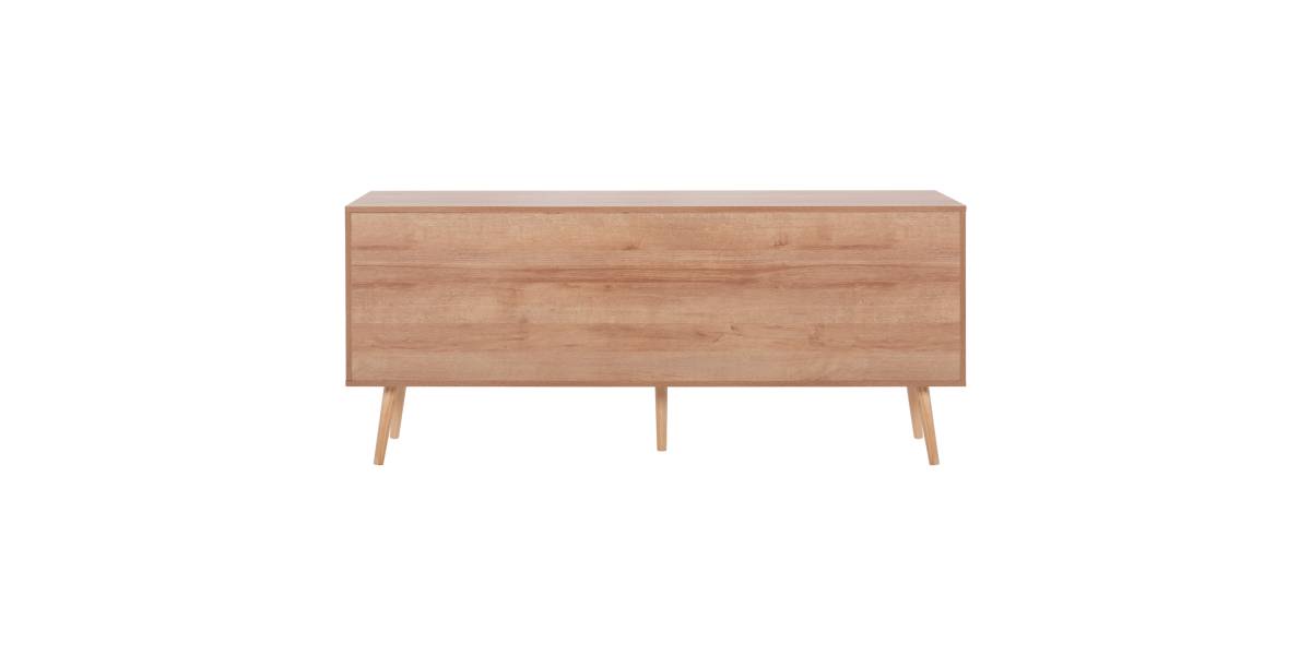 ΜΠΟΥΦΕΣ COLM HM9440.11 ΜΕΛΑΜΙΝΗΣ & ΣΥΝΘΕΤΙΚΟ RATTAN ΣΤΙΣ 4 ΠΟΡΤΕΣ 160x39,5x71Yεκ.