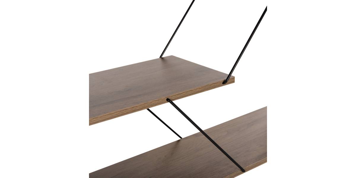 ΒΙΒΛΙΟΘΗΚΗ TARS HM2240.13 OLIVE GREY ΜΕΛΑΜΙΝΗ-ΜΑΥΡΕΣ ΜΕΤΑΛΛΙΚΕΣ ΒΕΡΓΕΣ 84x24x157Yεκ.