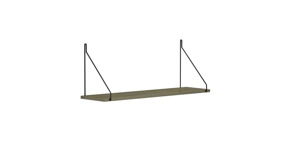 ΡΑΦΙ ΤΟΙΧΟΥ AGILAN ΜΕΛΑΜΙΝΗΣ HM9183.12 OLIVE GREY 72x20x27Y εκ.