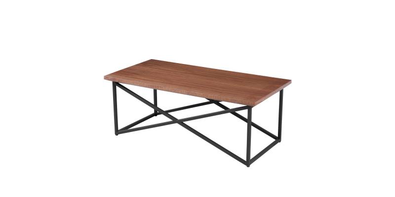 ΤΡΑΠΕΖΙ ΣΑΛΟΝΙΟΥ HM9469.02 MDF ΜΕ ΚΑΠΛΑΜΑ ΑΠΟ ΞΥΛΟ ΦΡΑΞΟΥ 120x60x45,5Yεκ.