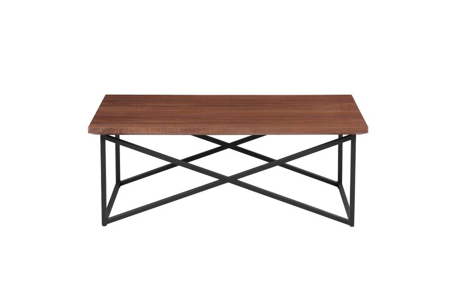 ΤΡΑΠΕΖΙ ΣΑΛΟΝΙΟΥ HM9469.02 MDF ΜΕ ΚΑΠΛΑΜΑ ΑΠΟ ΞΥΛΟ ΦΡΑΞΟΥ 120x60x45,5Yεκ.