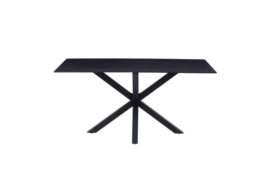 ΤΡΑΠΕΖΙ ΣΑΛΟΝΙΟΥ HM9470.04 BLACK MARBLE-ΜΑΥΡΗ ΜΕΤΑΛ.ΒΑΣΗ 120x60x45,5Yεκ.