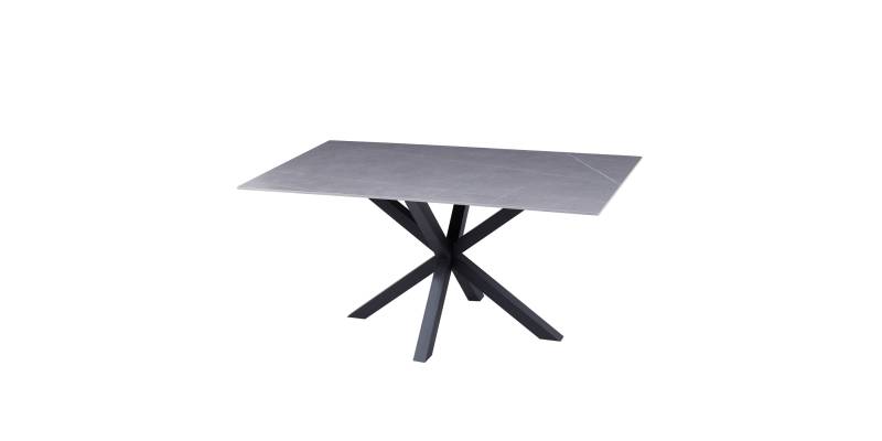 ΤΡΑΠΕΖΙ ΣΑΛΟΝΙΟΥ HM9470.05 GREY MARBLE-ΜΑΥΡΗ ΜΕΤΑΛ.ΒΑΣΗ 120x60x45,5Yεκ.