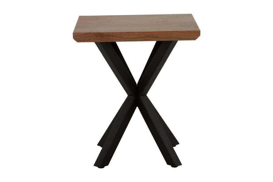 ΒΟΗΘΗΤΙΚΟ ΤΡΑΠΕΖΑΚΙ ΣΑΛΟΝΙΟΥ HM9471.02 MDF ΜΕ ΚΑΠΛΑΜΑ ΑΠΟ ΞΥΛΟ ΚΑΡΥΔΙΑΣ-ΜΕΤΑΛ.ΒΑΣΗ 50x50x58Υεκ.