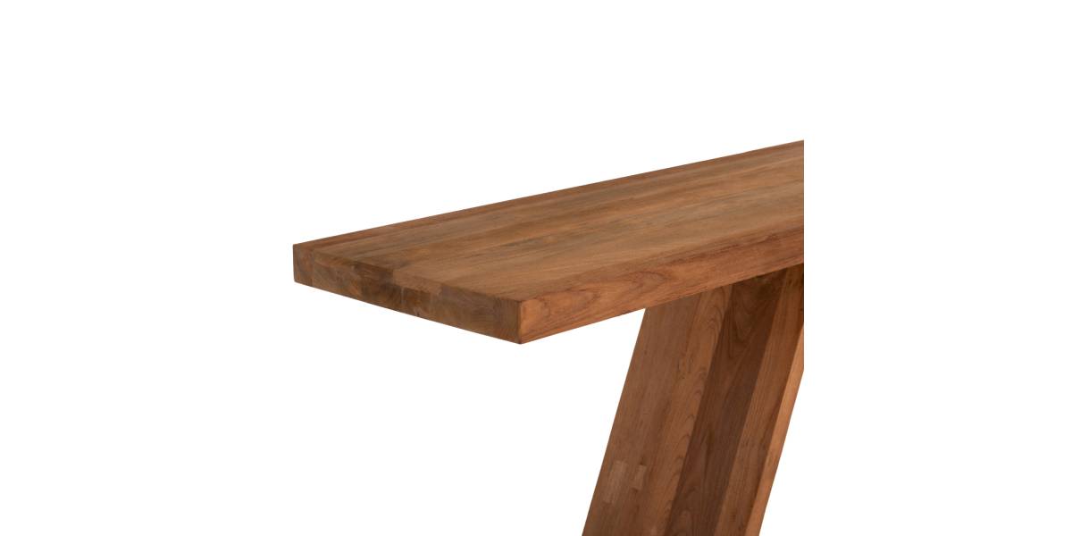 ΚΟΝΣΟΛΑ ΑΠΟ ΞΥΛΟ ΤΕΑΚ ΦΥΣΙΚΟ ΧΡΩΜΑ HM9555 220x50x90Υεκ.