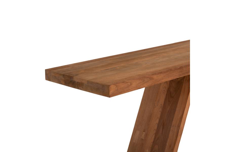 ΚΟΝΣΟΛΑ ΑΠΟ ΞΥΛΟ ΤΕΑΚ ΦΥΣΙΚΟ ΧΡΩΜΑ HM9555 220x50x90Υεκ.