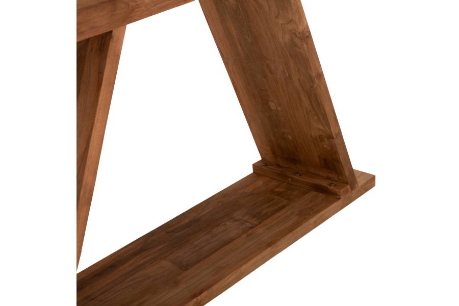 ΚΟΝΣΟΛΑ ΑΠΟ ΞΥΛΟ ΤΕΑΚ ΦΥΣΙΚΟ ΧΡΩΜΑ HM9555 220x50x90Υεκ.