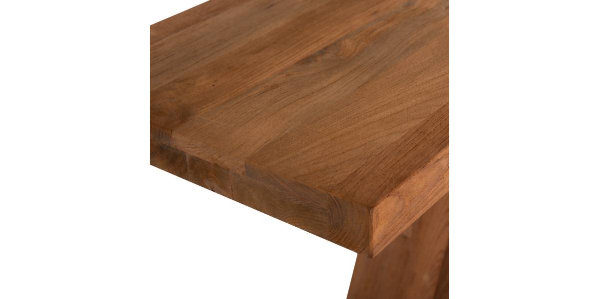 ΚΟΝΣΟΛΑ ΑΠΟ ΞΥΛΟ ΤΕΑΚ ΦΥΣΙΚΟ ΧΡΩΜΑ HM9555 220x50x90Υεκ.