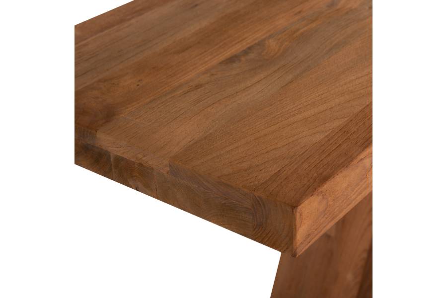ΚΟΝΣΟΛΑ ΑΠΟ ΞΥΛΟ ΤΕΑΚ ΦΥΣΙΚΟ ΧΡΩΜΑ HM9555 220x50x90Υεκ.