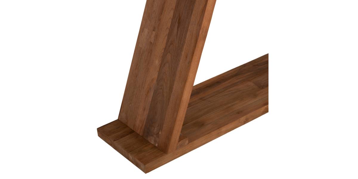ΚΟΝΣΟΛΑ ΑΠΟ ΞΥΛΟ ΤΕΑΚ ΦΥΣΙΚΟ ΧΡΩΜΑ HM9555 220x50x90Υεκ.
