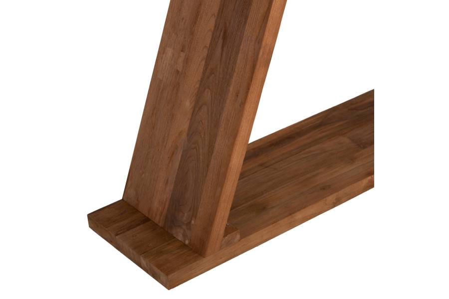 ΚΟΝΣΟΛΑ ΑΠΟ ΞΥΛΟ ΤΕΑΚ ΦΥΣΙΚΟ ΧΡΩΜΑ HM9555 220x50x90Υεκ.