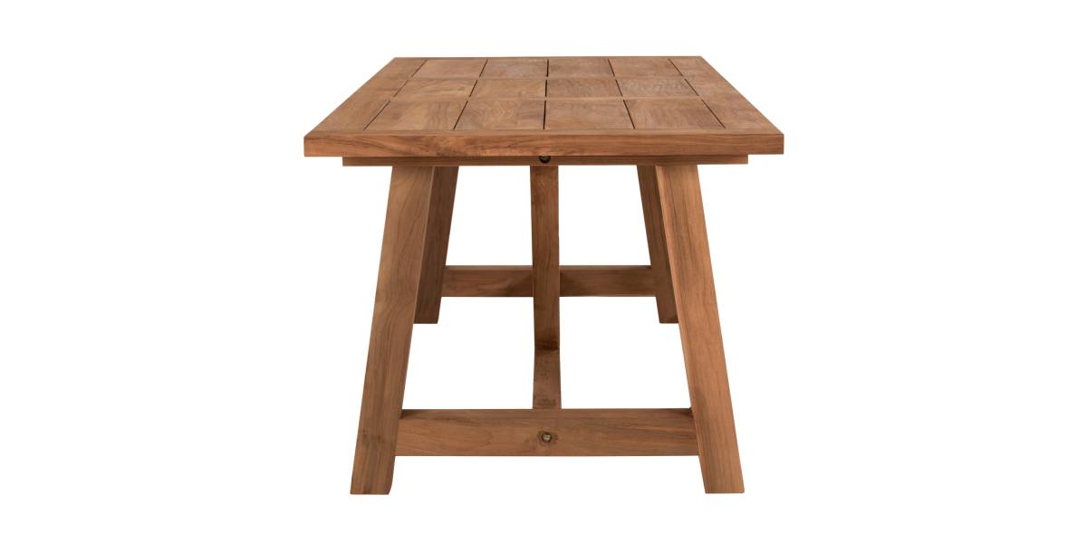ΤΡΑΠΕΖΙ ΤΡΑΠΕΖΑΡΙΑΣ HM7922 PLUTON RECYCLED TEAK ΣΕ ΦΥΣΙΚΟ ΧΡΩΜΑ 200X100X75Yεκ.