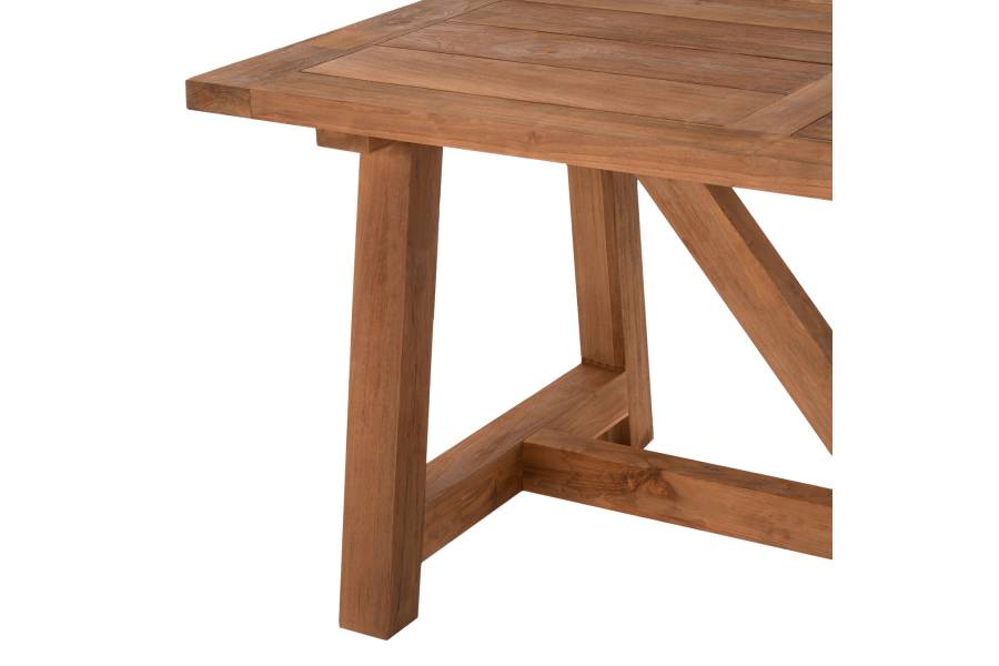 ΤΡΑΠΕΖΙ ΤΡΑΠΕΖΑΡΙΑΣ HM7922 PLUTON RECYCLED TEAK ΣΕ ΦΥΣΙΚΟ ΧΡΩΜΑ 200X100X75Yεκ.