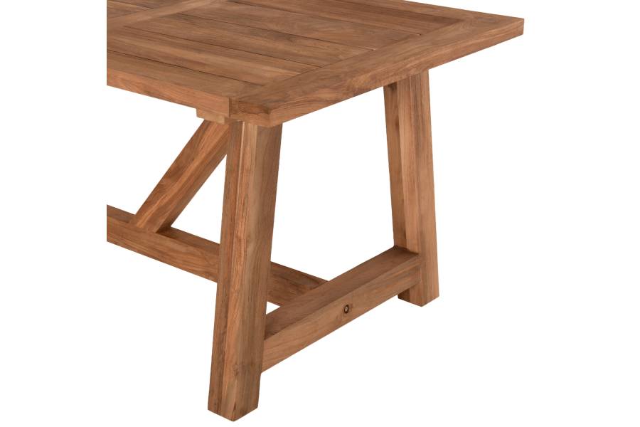 ΤΡΑΠΕΖΙ ΤΡΑΠΕΖΑΡΙΑΣ HM7922 PLUTON RECYCLED TEAK ΣΕ ΦΥΣΙΚΟ ΧΡΩΜΑ 200X100X75Yεκ.