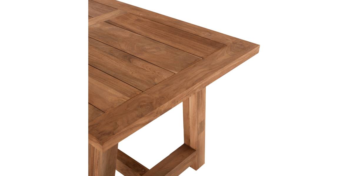 ΤΡΑΠΕΖΙ ΤΡΑΠΕΖΑΡΙΑΣ HM7922 PLUTON RECYCLED TEAK ΣΕ ΦΥΣΙΚΟ ΧΡΩΜΑ 200X100X75Yεκ.