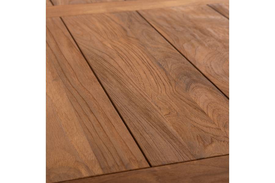 ΤΡΑΠΕΖΙ ΤΡΑΠΕΖΑΡΙΑΣ HM7922 PLUTON RECYCLED TEAK ΣΕ ΦΥΣΙΚΟ ΧΡΩΜΑ 200X100X75Yεκ.