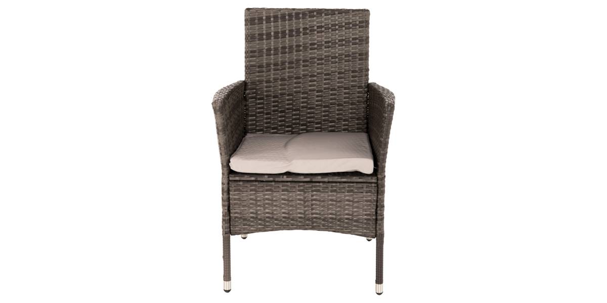 ΣΕΤ ΤΡΑΠΕΖΑΡΙΑΣ ΕΞΩΤ.ΧΩΡΟΥ 5ΤΜΧ HM5965 ΚΑΦΕ RATTAN-ΜΕΤΑΛΛΙΚΟΣ ΣΚΕΛΕΤΟΣ-ΓΥΑΛΙΝΗ ΕΠΙΦΑΝΕΙΑ