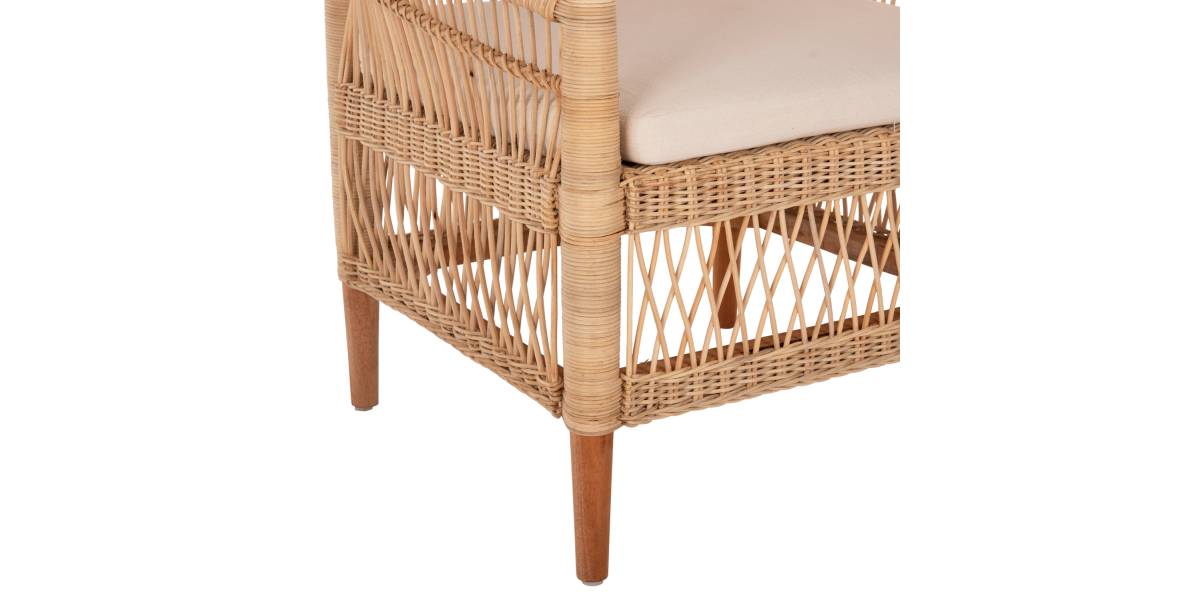 ΠΟΛΥΘΡΟΝΑ MALAWI HM9635.04 ΞΥΛΟ ΜΑΟΝΙ ΕΠΕΝΔΥΣΗ RATTAN ΛΕΥΚΟ ΜΑΞΙΛΑΡΙ ΚΑΘΙΣΜΑΤΟΣ 80x70x86Υεκ.