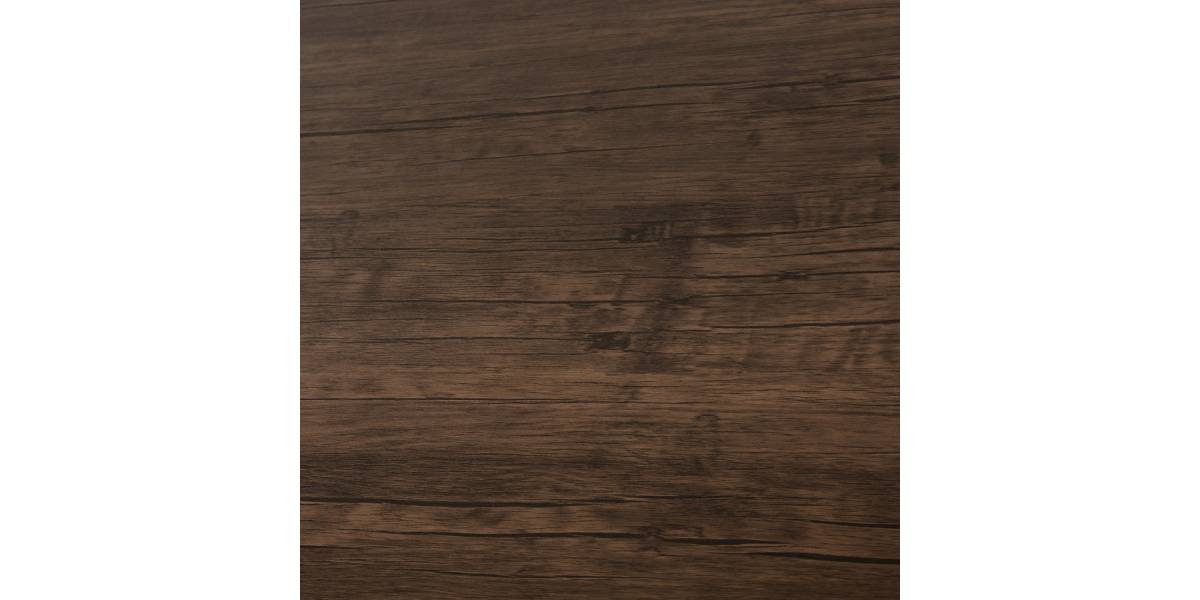 ΤΡΑΠΕΖΙ ΤΡΑΠΕΖΑΡΙΑΣ GOOSE HM9532 MDF ΚΑΡΥΔΙ-ΜΑΥΡΟ ΜΕΤΑΛΛΟ 120X80Χ75Yεκ.