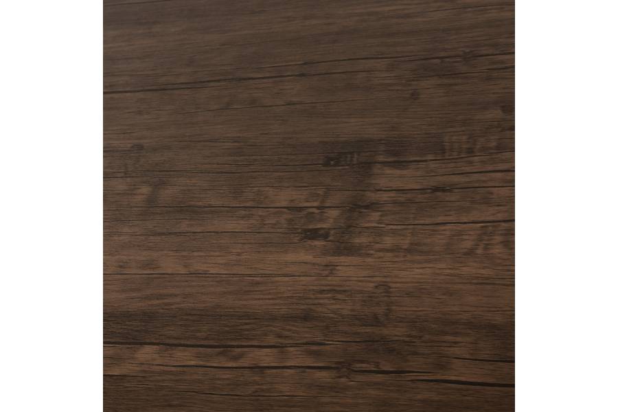 ΤΡΑΠΕΖΙ ΤΡΑΠΕΖΑΡΙΑΣ GOOSE HM9532 MDF ΚΑΡΥΔΙ-ΜΑΥΡΟ ΜΕΤΑΛΛΟ 120X80Χ75Yεκ.