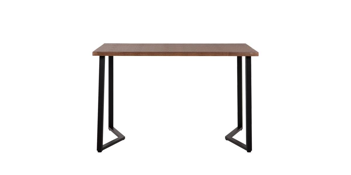 ΤΡΑΠΕΖΙ ΤΡΑΠΕΖΑΡΙΑΣ JAY HM9531 MDF ΚΑΡΥΔΙ-ΜΑΥΡA ΜΕΤΑΛΛΙΚΑ ΠΟΔΙΑ 120x70x76Υεκ.