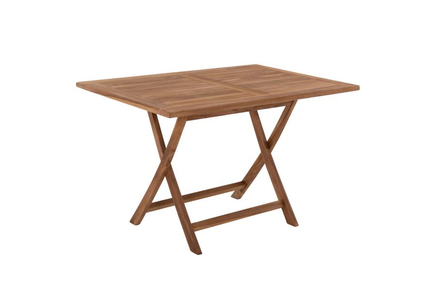 ΤΡΑΠΕΖΙ ΤΡΑΠΕΖΑΡΙΑΣ KENDALL ΠΤΥΣΣΟΜΕΝΟ HM9542 TEAK ΣΕ ΦΥΣΙΚΟ ΧΡΩΜΑ 120x80x75Yεκ.