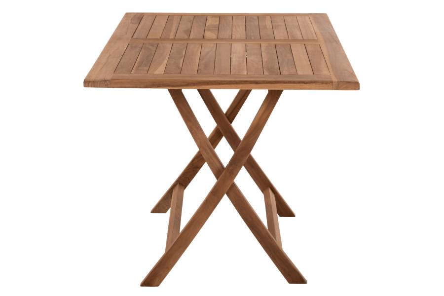 ΤΡΑΠΕΖΙ ΤΡΑΠΕΖΑΡΙΑΣ KENDALL ΠΤΥΣΣΟΜΕΝΟ HM9542 TEAK ΣΕ ΦΥΣΙΚΟ ΧΡΩΜΑ 120x80x75Yεκ.