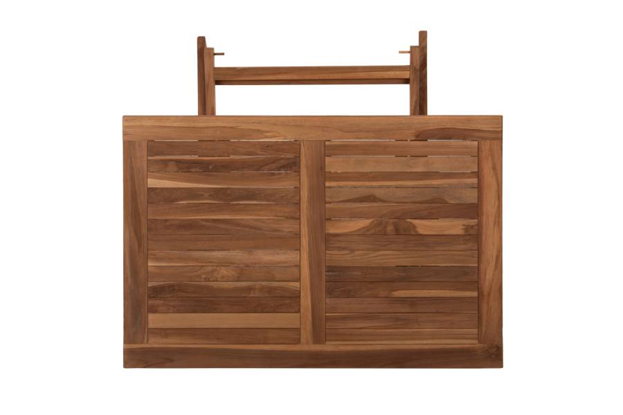 ΤΡΑΠΕΖΙ ΤΡΑΠΕΖΑΡΙΑΣ KENDALL ΠΤΥΣΣΟΜΕΝΟ HM9542 TEAK ΣΕ ΦΥΣΙΚΟ ΧΡΩΜΑ 120x80x75Yεκ.