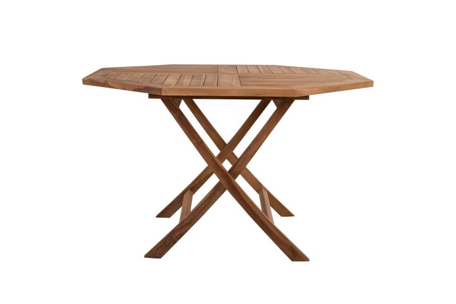 ΤΡΑΠΕΖΙ ΠΟΛΥΓΩΝΟ KENDALL ΠΤΥΣΣΟΜΕΝΟ HM9545 TEAK ΣΕ ΦΥΣΙΚΟ ΧΡΩΜΑ 120x120x75Yεκ.