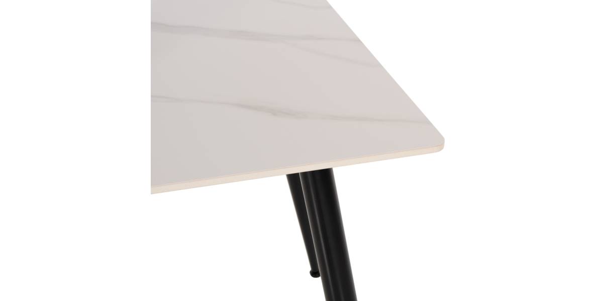 ΤΡΑΠΕΖΙ ΤΡΑΠΕΖΑΡΙΑΣ SINTERED STONE TOM HM8588.02 WHITE MARBLE 160x90x76Y εκ.