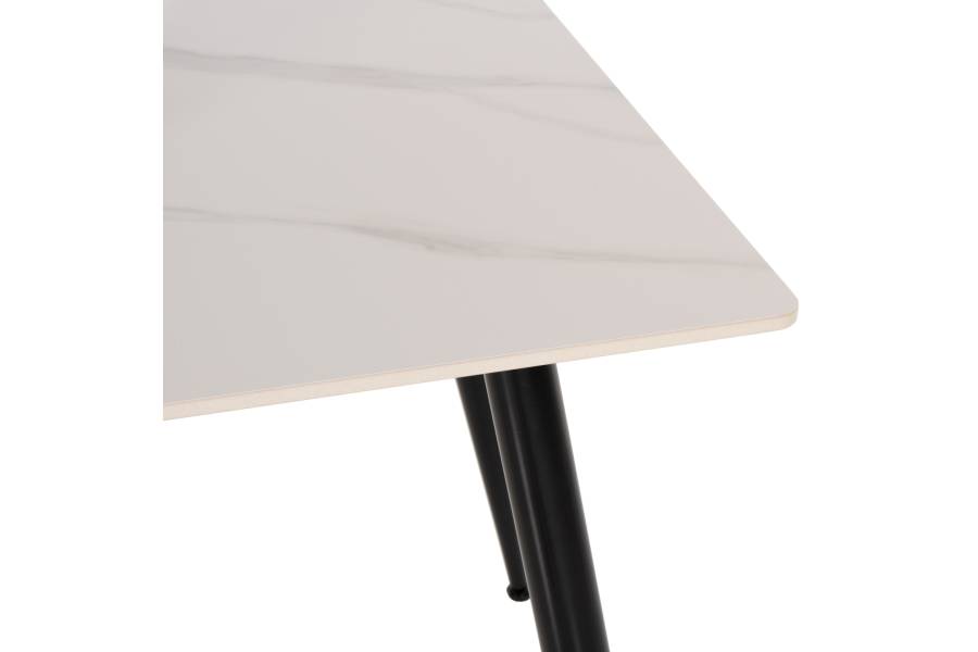 ΤΡΑΠΕΖΙ ΤΡΑΠΕΖΑΡΙΑΣ SINTERED STONE TOM HM8588.02 WHITE MARBLE 160x90x76Y εκ.
