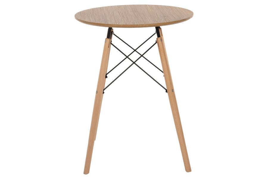 ΤΡΑΠΕΖΙ ΣΤΡΟΓΓΥΛΟ MINIMAL HM0060.04 ΦΥΣΙΚΟ ΧΡΩΜΑ MDF-ΠΟΔΙΑ ΟΞΙΑΣ ΣΕ ΦΥΣΙΚΟ ΧΡΩΜΑ Φ60Χ76Υεκ.