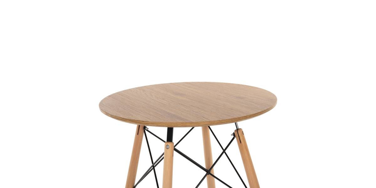 ΤΡΑΠΕΖΙ ΣΤΡΟΓΓΥΛΟ MINIMAL HM0060.04 ΦΥΣΙΚΟ ΧΡΩΜΑ MDF-ΠΟΔΙΑ ΟΞΙΑΣ ΣΕ ΦΥΣΙΚΟ ΧΡΩΜΑ Φ60Χ76Υεκ.